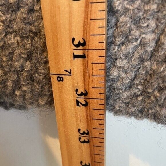 Vince Camuto Wool Blend Women's Jacket Size S Faux Leather Sleeve Mock Neck Gray - Picture 6 of 13